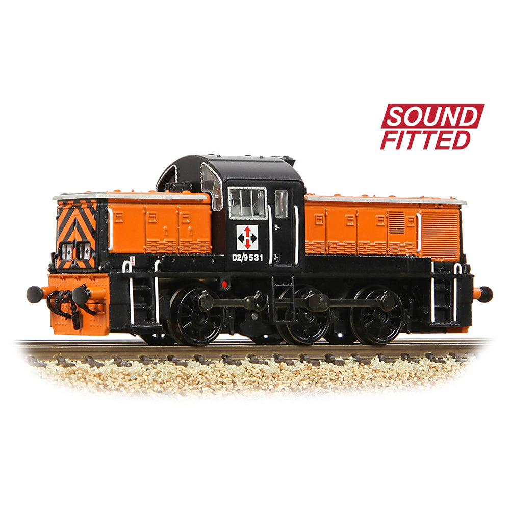 Farish 372-954SF Class 14 D2/9531 NCB British Oak Orange & Black - N Gauge