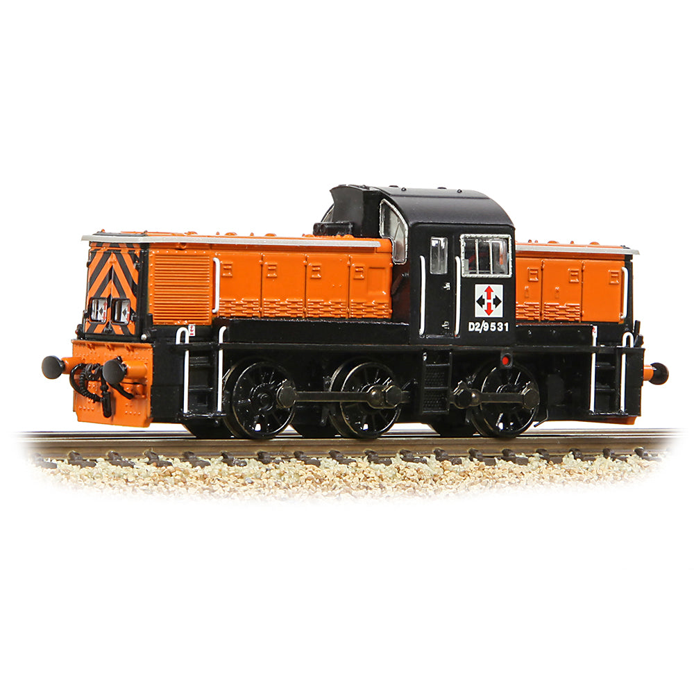 Farish 372-954 Class 14 D2/9531 NCB British Oak Orange & Black - N Gauge