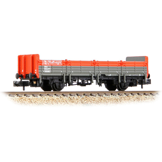 Farish 373-626E BR OBA Open Wagon Low Ends BR Railfreight Red & Grey - N Gauge