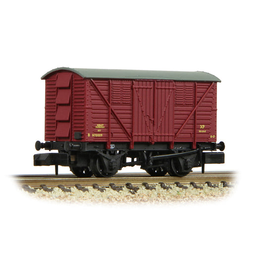 Farish 373-740A BR 10T Meat Van BR Crimson, N Gauge