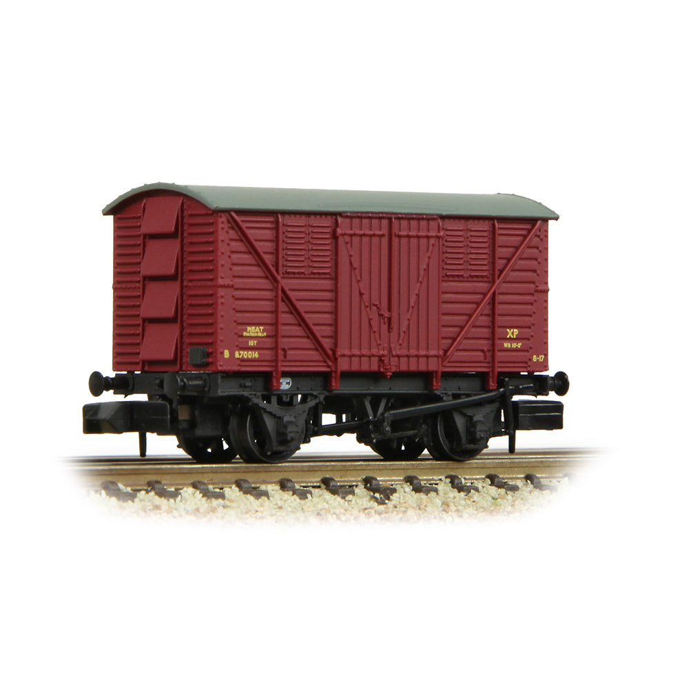 Farish 373-740B BR 10T Meat Van BR Crimson, N Gauge