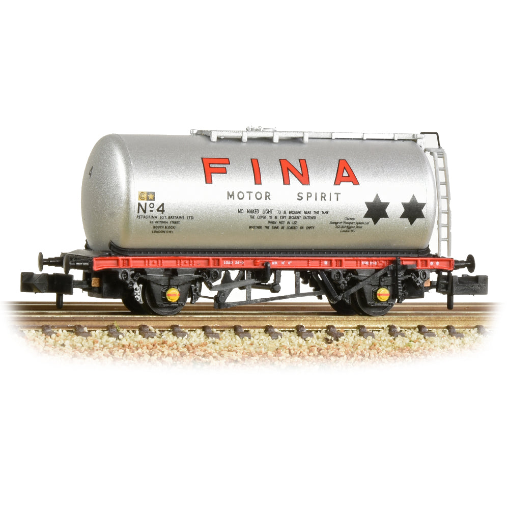 Farish 373-784 BR 45T TTA Tank Wagon 'Fina' Silver, N Gauge *LAST FEW*