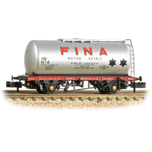 Farish 373-784 BR 45T TTA Tank Wagon 'Fina' Silver, N Gauge *LAST FEW*