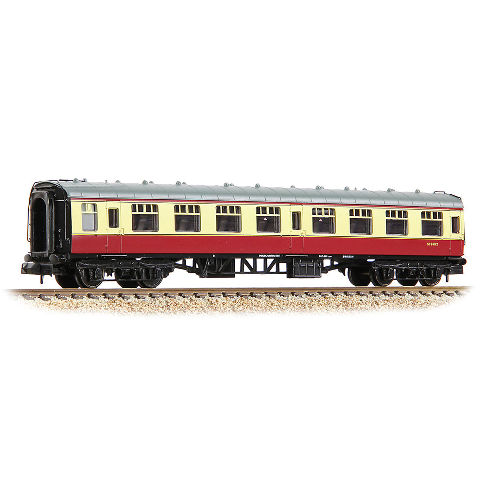 Farish 374-060E BR Mk1 SK Second Corridor BR Crimson & Cream N Gauge