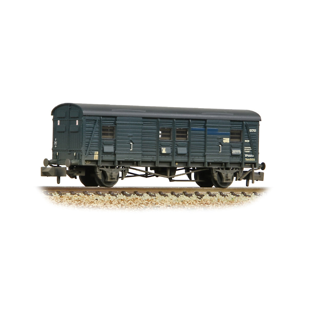 Farish 374-420 SR NQV (Ex-CCT) Covered Carriage Truck BR Blue [W] - N Gauge