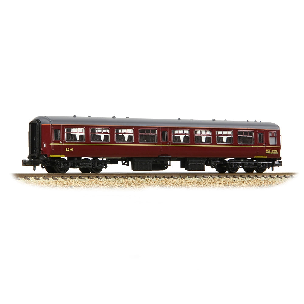 Farish 374-715A BR Mk2A TSO Tourist Second Open WCRC Maroon - N Gauge