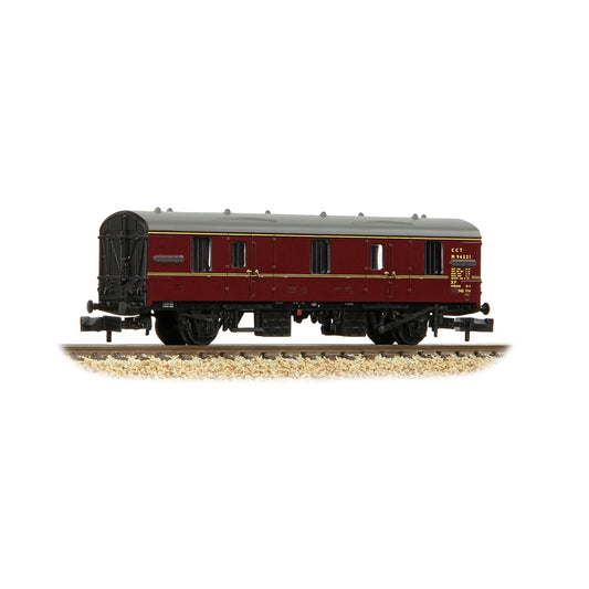 Farish 374-785A BR Mk1 CCT Covered Carriage Truck BR Maroon - N Gauge