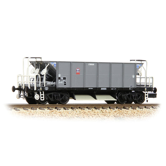 Farish 377-006 BR YGB 'Stingray' Bogie Hopper Wagon Transrail Grey - N Gauge