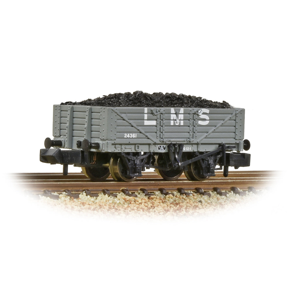 Farish 377-064 5 Plank Wagon Wooden Floor LMS with Load *LAST FEW*
