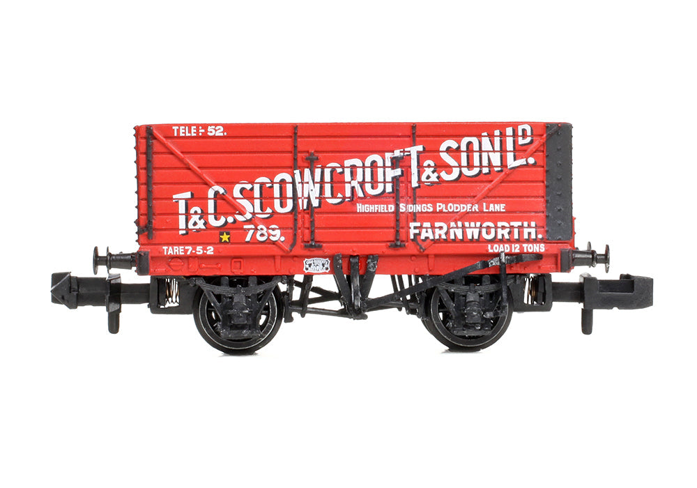 Farish 377-130 8 Plank Wagon End Door 'T & C. Scowcroft & Son Ltd' Red N Gauge *PRE ORDER £21.80*