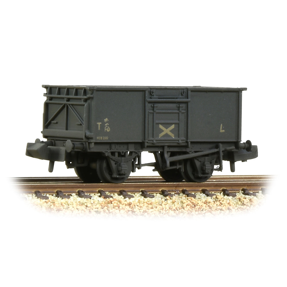 Farish 377-228 BR 16T Steel Mineral Wagon Top Flap Doors NCB Grey, Weathered, N Gauge *LAST FEW*
