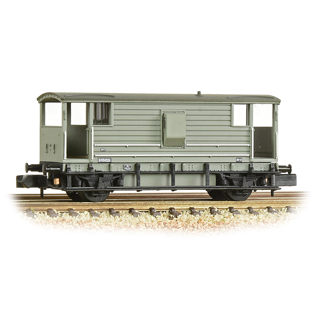 Farish 377-301D LMS 20T Brake Van BR Grey (Early), N Gauge *LAST FEW*