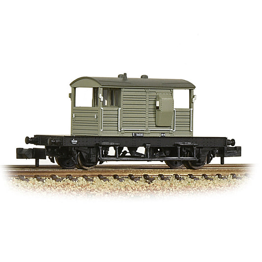 Farish 377-852A SR 25T 'Pill Box' Brake Van Right Hand Duckets BR Grey (Early) *LAST FEW*