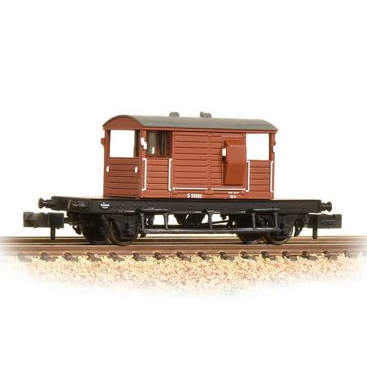 Farish 377-854A SR 25 Ton "Pill Box" Brake Van BR Bauxite (Early) *LAST FEW*