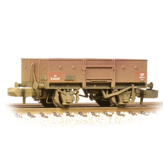 Farish 377-955 13 Ton High Sided Steel Wagon (Chain Pockets) BR Bauxite (Early) Wthd *LAST FEW*