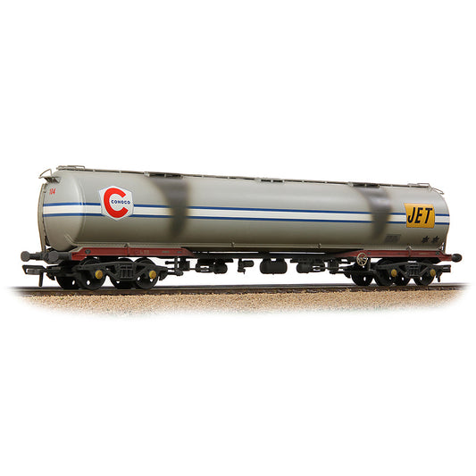 Bachmann 38-109A BR 102T TEA Bogie Tank Wagon 'Jet-Conoco' Light Grey Weathered, OO Gauge
