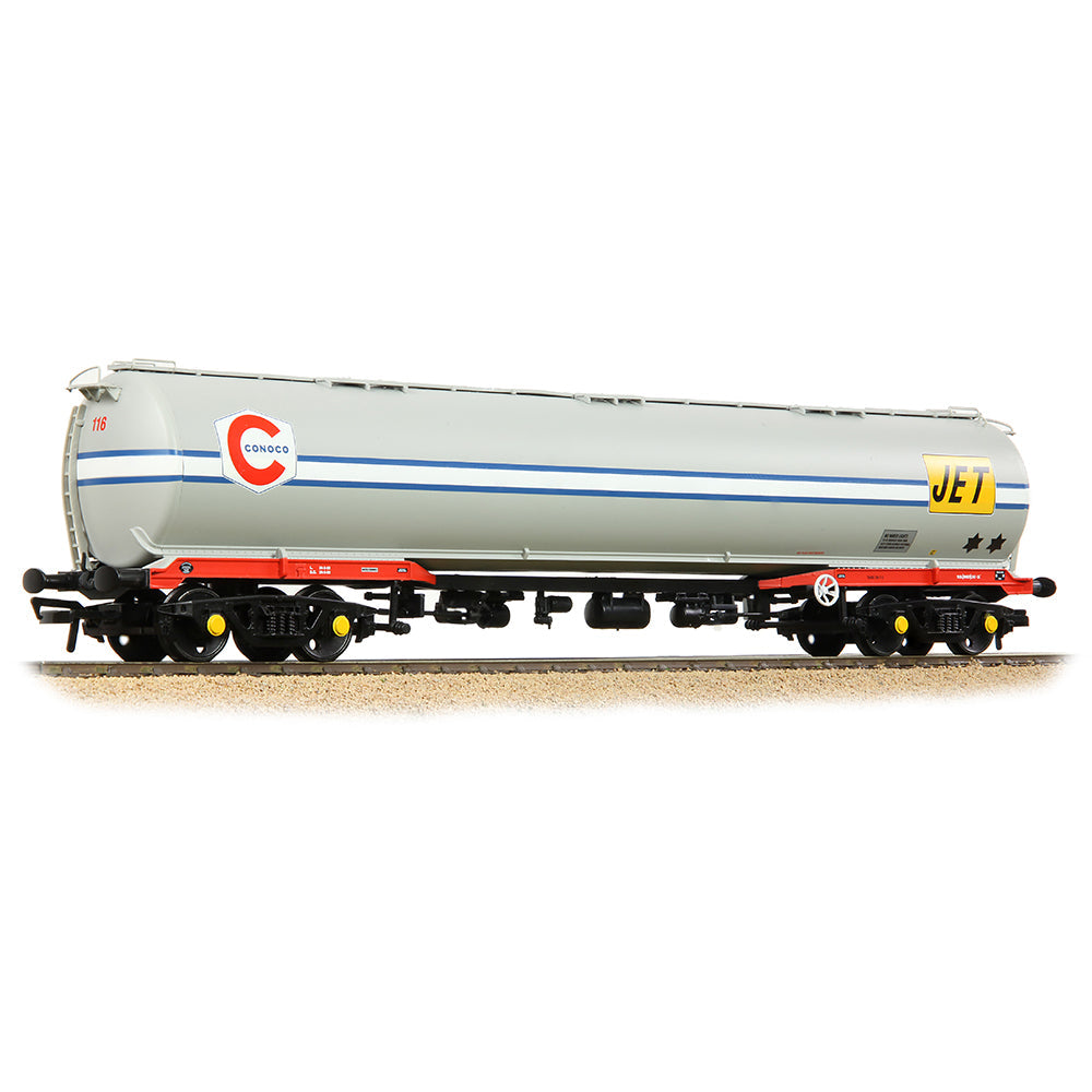 Bachmann 38-109 BR 102T TEA Bogie Tank Wagon 'Jet-Conoco' Light Grey OO Gauge