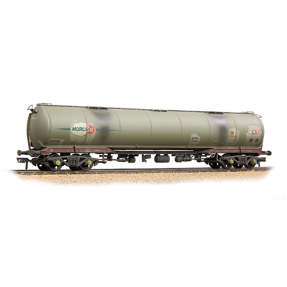 Bachmann 38-119B BR 102T TEA Bogie Tank Wagon Debranded Grey [W], OO Gauge