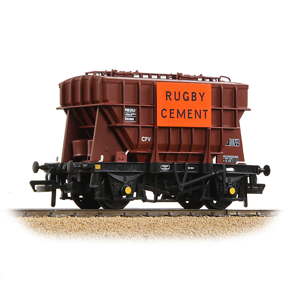 Bachmann 38-272A BR 22T 'Presflo' Cement Wagon BR Bauxite (TOPS) Rugby Cement, OO Gauge *LAST FEW*