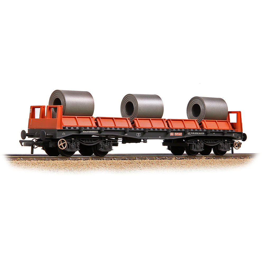 Bachmann 38-351B BR BAA Steel Carrier BR Railfreight Red Weathered Includes Load, OO Gauge *LAST FEW*