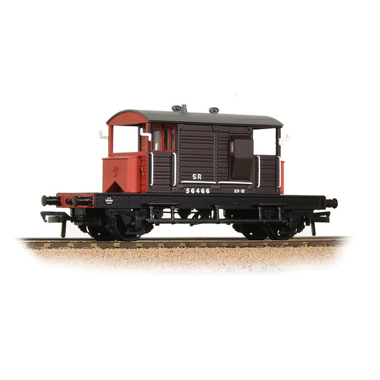 Bachmann 38-400B SR 25T 'Pill Box' Brake Van Right-Hand Duckets SR Brown, OO gauge *LAST FEW*