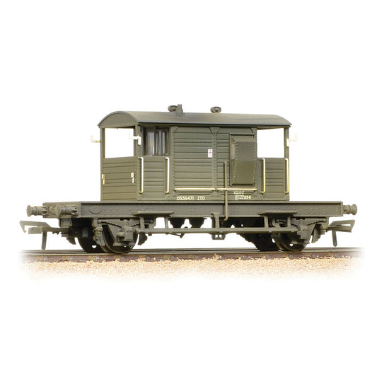 Bachmann 38-404A SR 25 Ton Pill Box Brake Van BR Dptmt R/H Duckets Wthd - LAST FEW