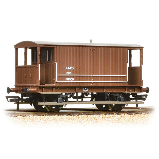Bachmann 38-553A Midland 20T Brake Van LMS Bauxite (without Duckets)- LAST FEW