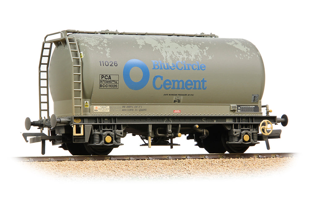 Bachmann 38-650B PCA Metalair Bulk Powder Wagon 'Blue Circle Cement' Grey WEATHERED OO Gauge