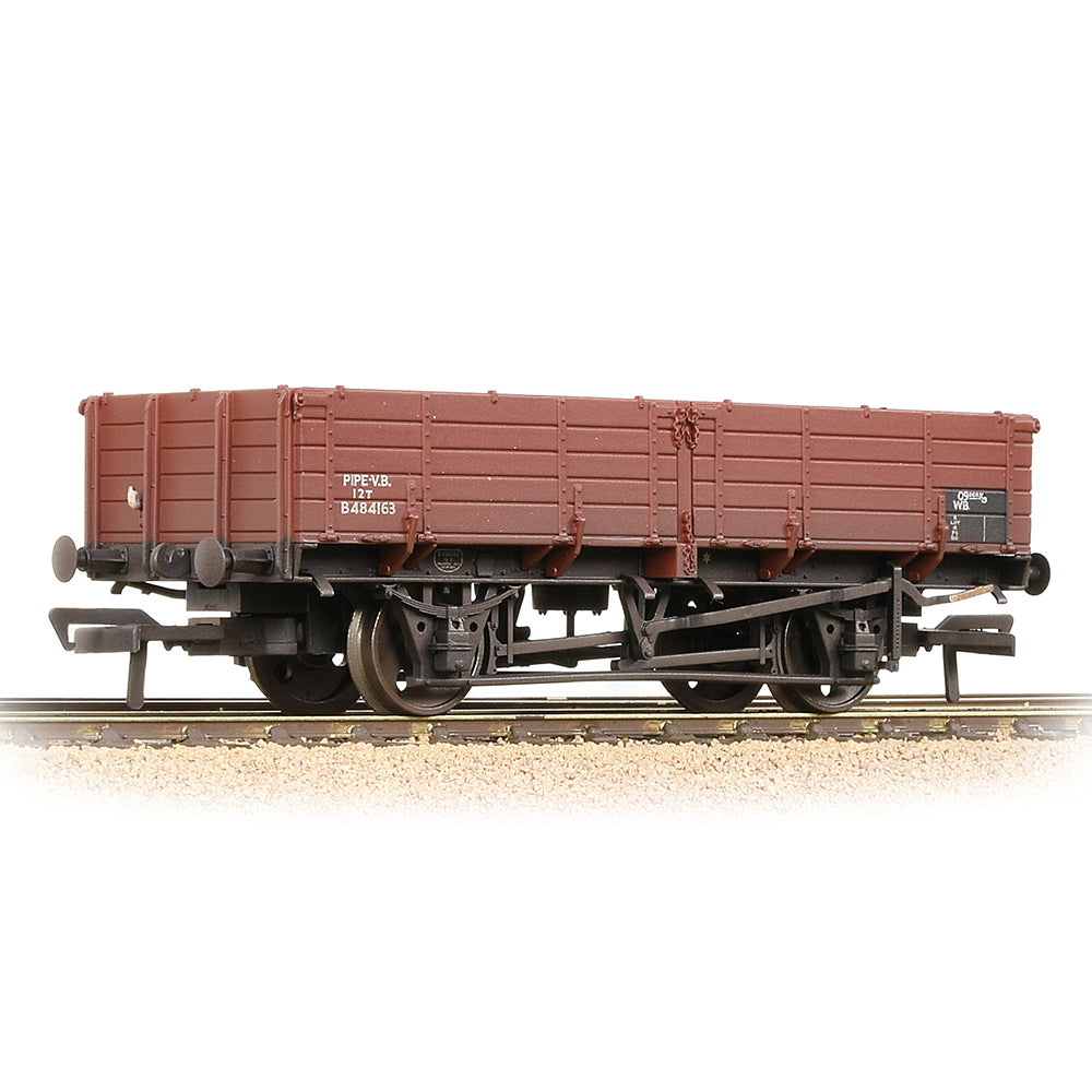 Bachmann 38-701A BR 12T Pipe Wagon BR Bauxite (Late) - Weathered, OO Gauge