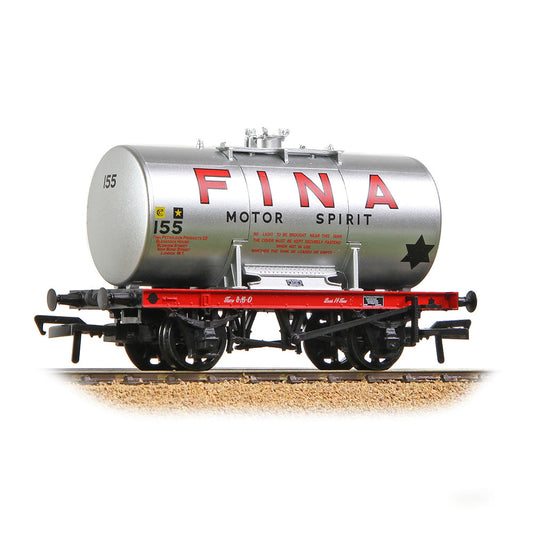 Bachmann 38-781 14T Anchor-Mounted Tank Wagon 'Fina' Silver OO Gauge *PRE ORDER £29.66*
