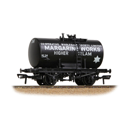 Bachmann 38-785 14T Anchor-Mounted Tank Wagon 'Irlam Margarine Works' Black OO Gauge *PRE ORDER £29.66*