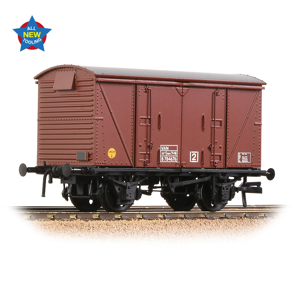 Bachmann 38-872 BR 12T 'Vanwide' Ventilated Van BR Bauxite (Late) (VAN), OO Gauge