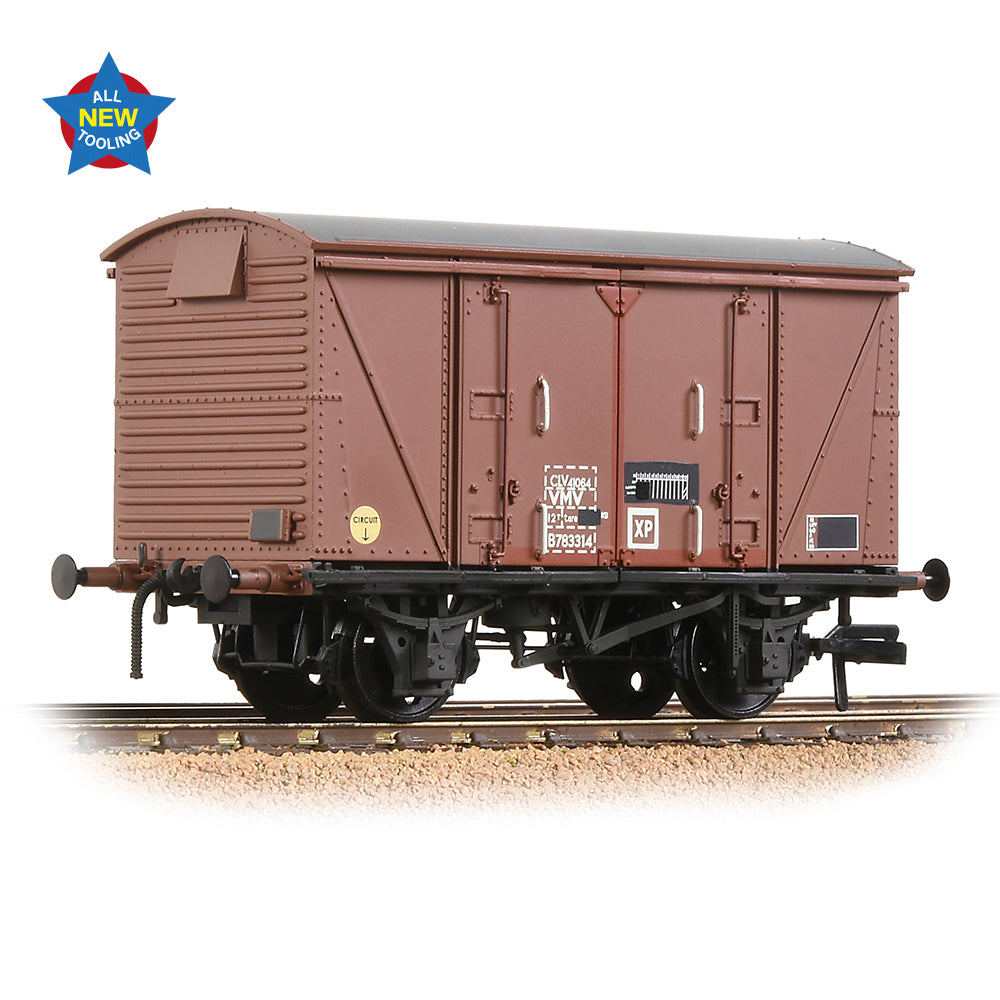 Bachmann 38-874 BR 12T 'Vanwide' Ventilated Van BR Bauxite (TOPS) [Weathered], OO Gauge