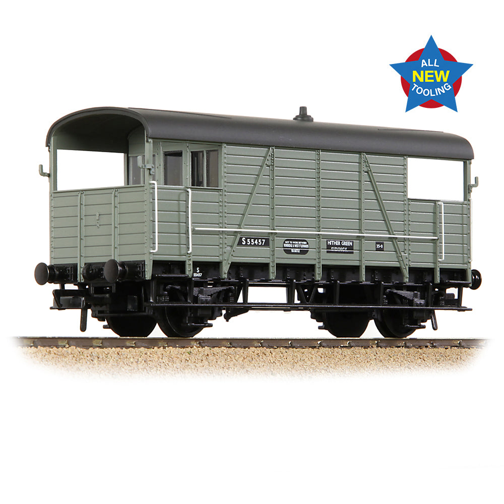 Bachmann 38-917 SE&CR 25T 'Dance Hall' Brake Van BR Grey (Early) OO Gauge *LAST FEW*
