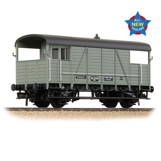 Bachmann 38-917 SE&CR 25T 'Dance Hall' Brake Van BR Grey (Early) OO Gauge *LAST FEW*