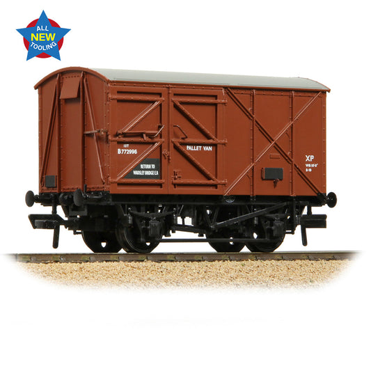 Bachmann 38-950A BR 12T Palvan 'Pallet Van' BR Bauxite (Early), OO Gauge *LAST FEW*