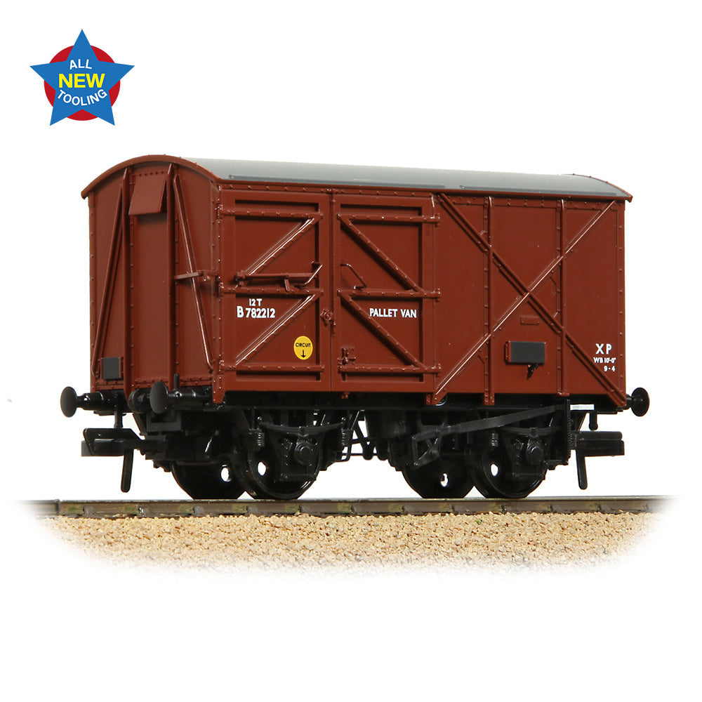 Bachmann 38-952 BR 12T Palvan 'Pallet Van' BR Bauxite (Late), OO Gauge *LAST FEW*