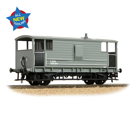 Bachmann 38-976 LMS 20T Brake Van LMS (LMS) Grey OO Gauge *PRE ORDER £40.46*