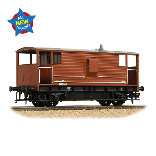 Bachmann 38-977 LMS 20T Brake Van BR Bauxite (Early) OO Gauge *PRE ORDER £40.46*