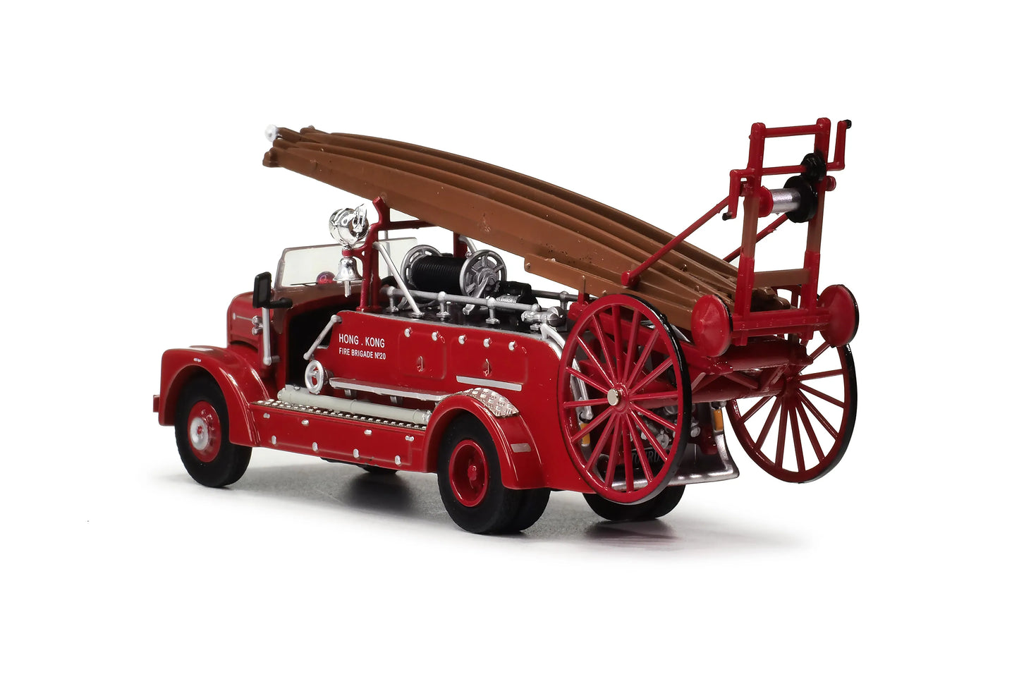 80m F176001 Dennis F2 Pump Escape Hong Kong Fire Truck Series, 1:76 Scale