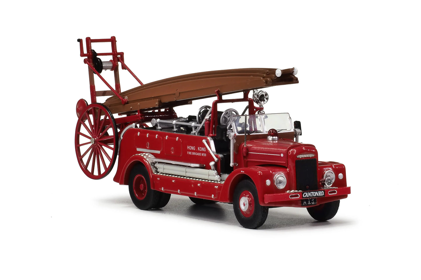 80m F176001 Dennis F2 Pump Escape Hong Kong Fire Truck Series, 1:76 Scale