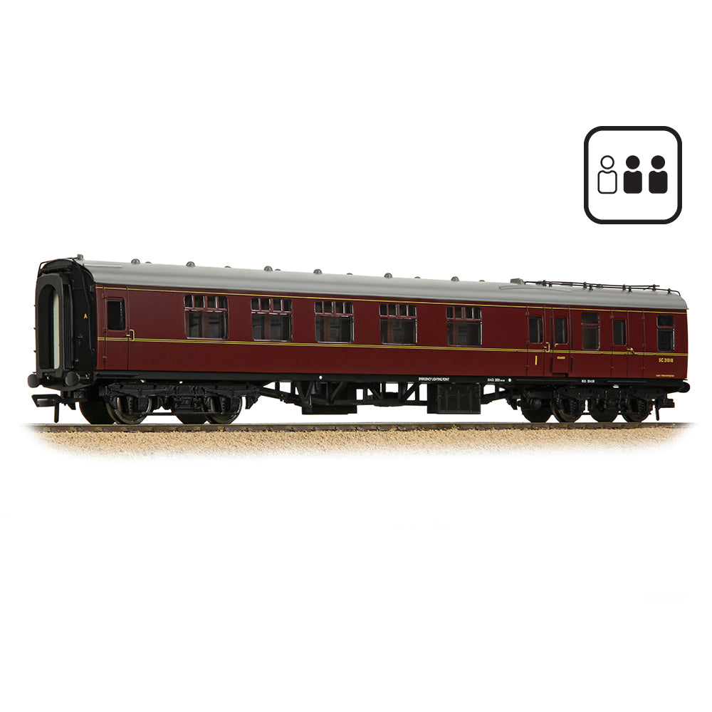 Bachmann 39-226FPF BR Mk1 BCK Brake Composite Corridor BR Mar, OO Gaugen [PF], OO Gauge