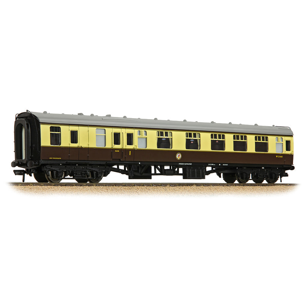 Bachmann 39-229D BR Mk1 BCK Brake Composite Corridor BR (WR) Chocolate & Cream, OO Gauge