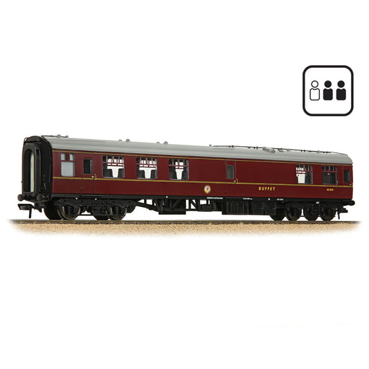 Bachmann 39-261CPF BR Mk1 RMB Restaurant Miniature Buffet BR Maroon [PF], OO Gauge