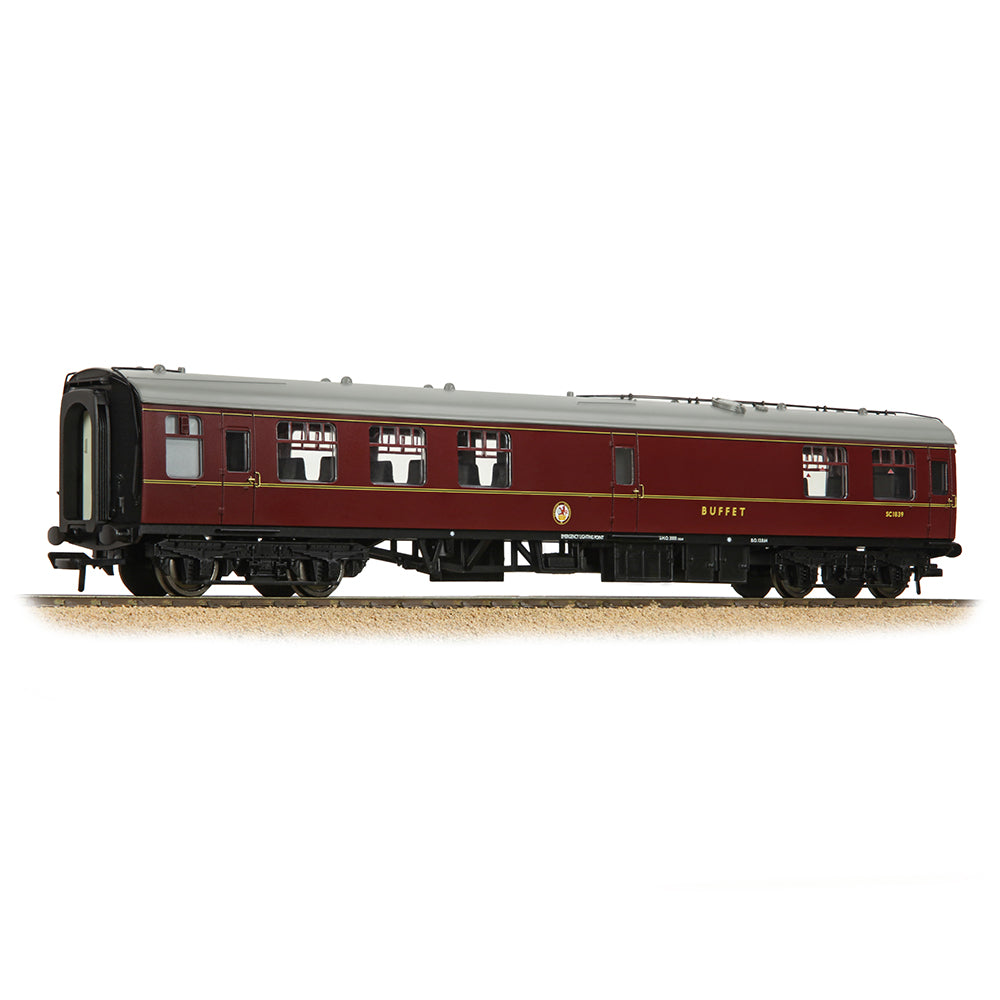 Bachmann 39-261C BR Mk1 RMB Restaurant Miniature Buffet BR Maroon, OO Gauge