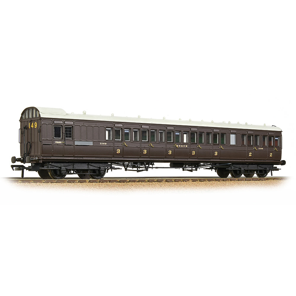 Bachmann 39-604 SE&CR 60ft Birdcage Brake Composite Lavatory SE&CR Brown *LAST FEW*