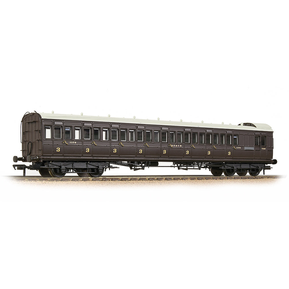 Bachmann 39-624 SE&CR 60ft Birdcage Brake Third SE&CR Wellington Brown *LAST FEW*
