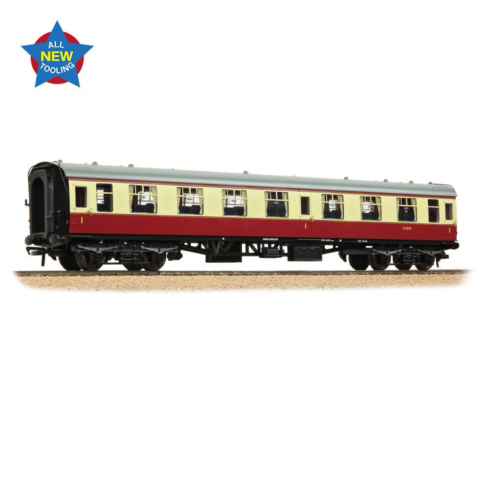 Bachmann 39-825 BR MK1 FO First Open BR Crimson & Cream, OO Gauge