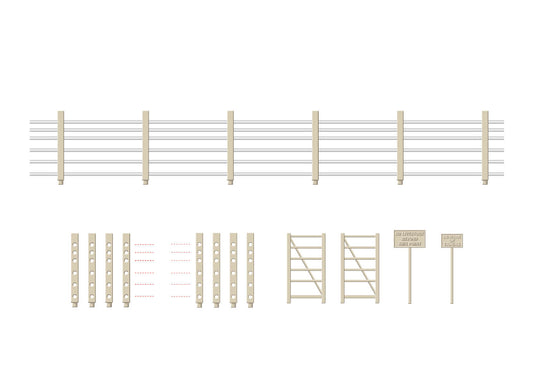 Ratio 419 Concrete Fence Posts, gates, Signs etc