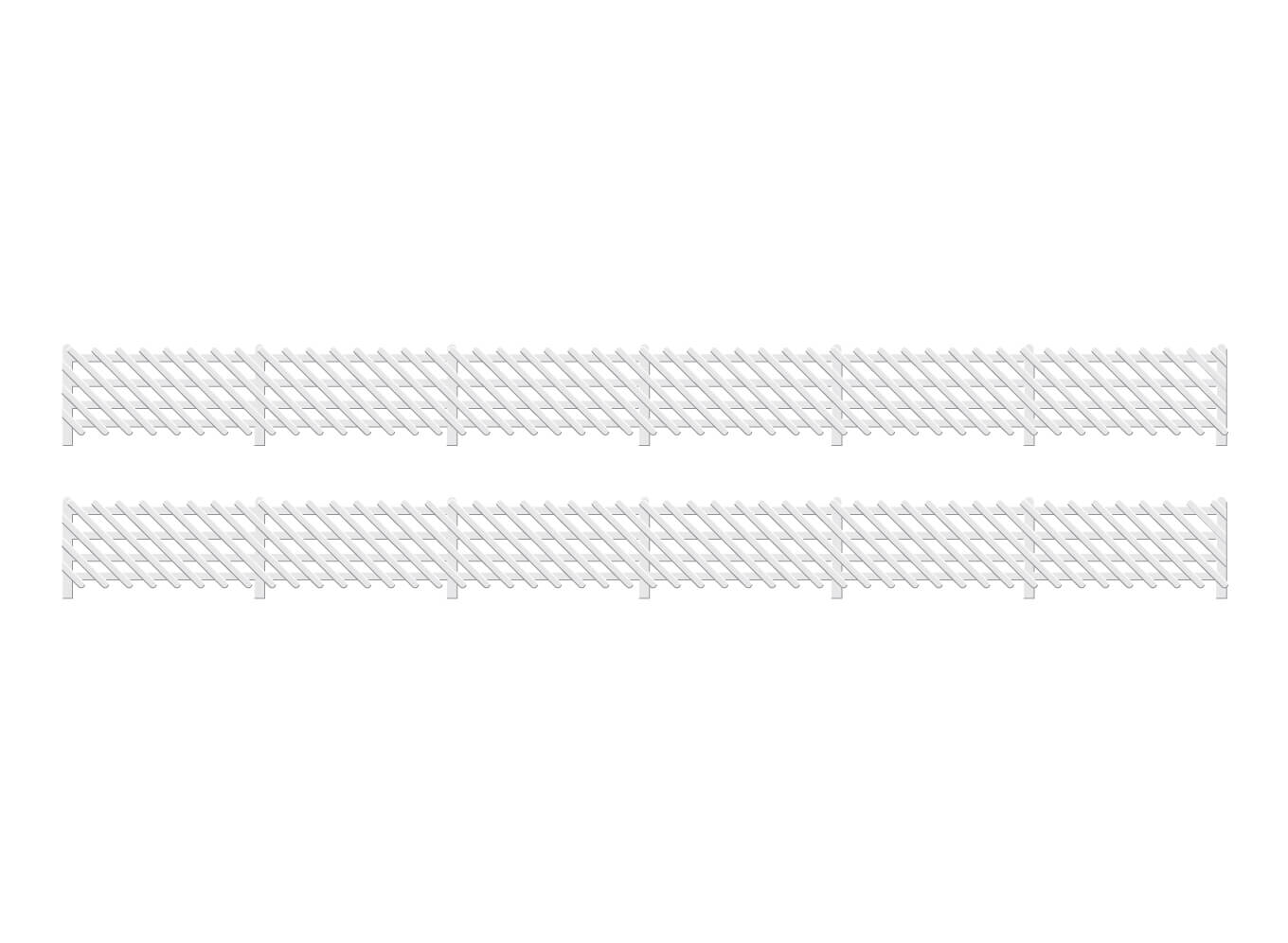 Ratio 426 LMS (MR) Station Fencing, white